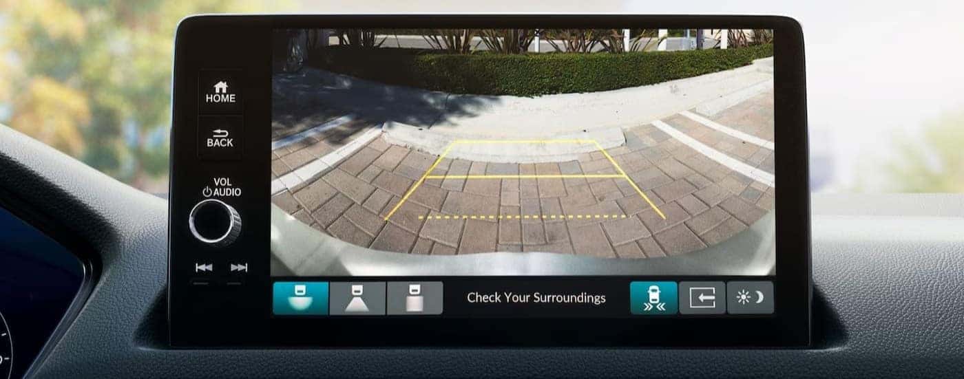 Close-up of an infotainment screen in a 2026 Honda Civic.