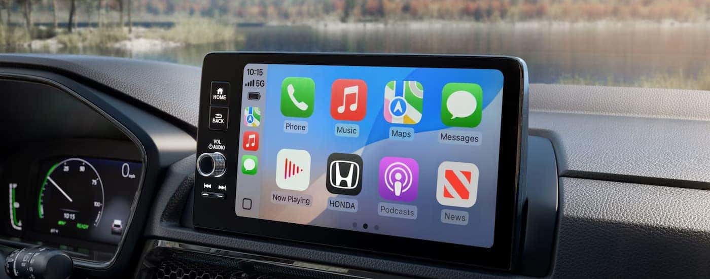 Infotainment display on a 2026 Honda CR-V for sale near Rhome