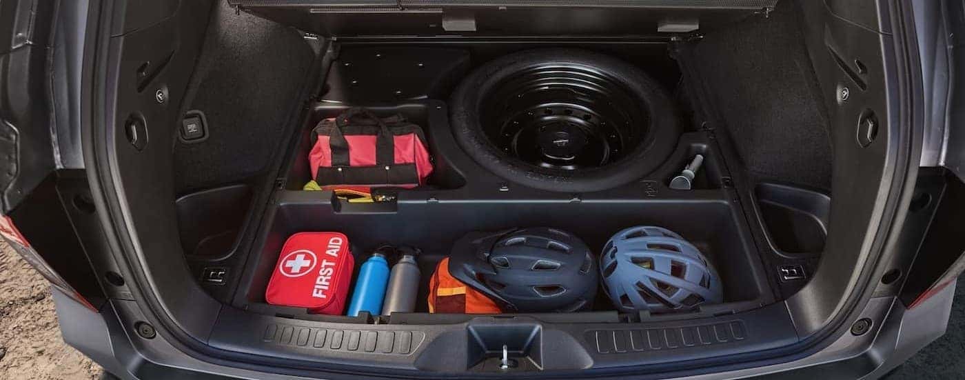 Rear cargo area storage in a 2025 Honda Passport for sale in North Richland Hills.