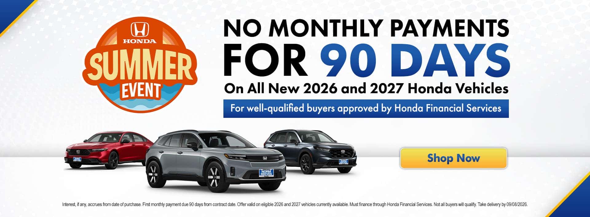 No Payments for 90 Days