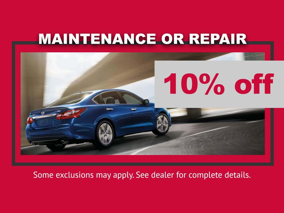 Nissan Maintenance Special in Mission Bay