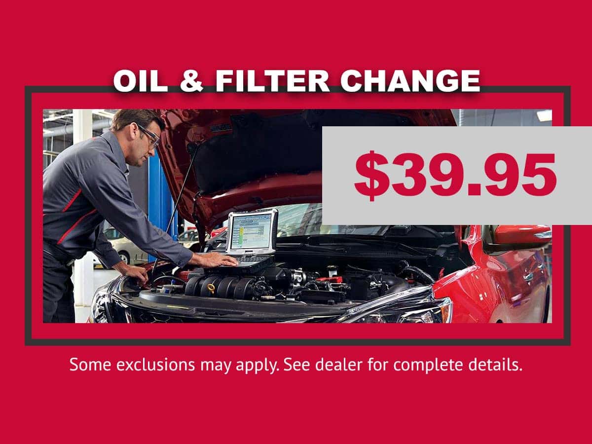 Lang Nissan Oil Change Special in Mission Bay