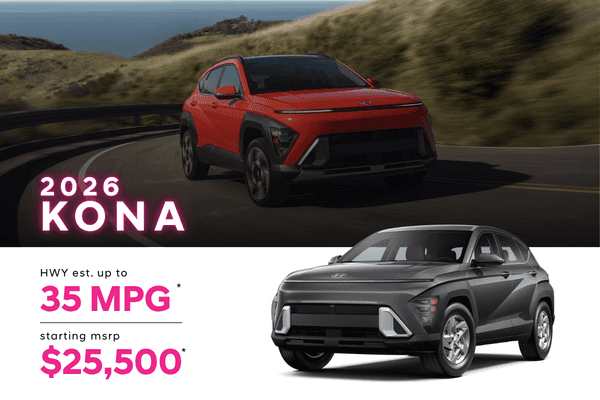 <center><strong>2026 Hyundai Kona SE</strong></center>
