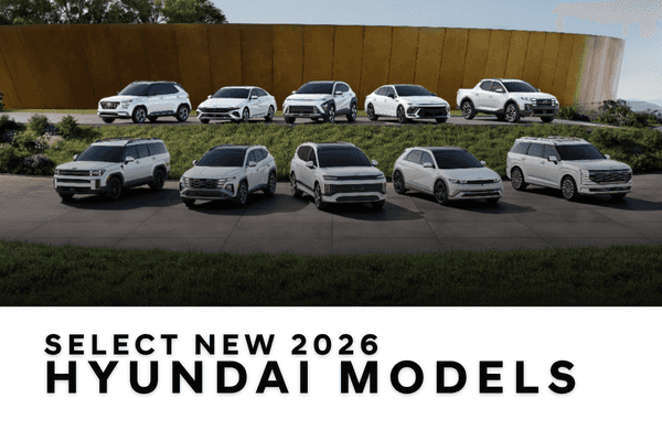 <center><strong>Select New 2026 Hyundai Models</strong></center>