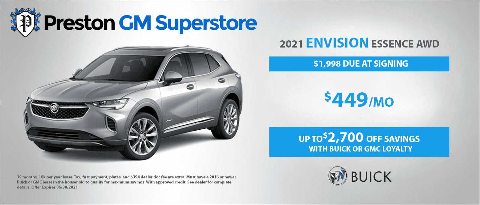 Preston GM Banner Buick Envision jun