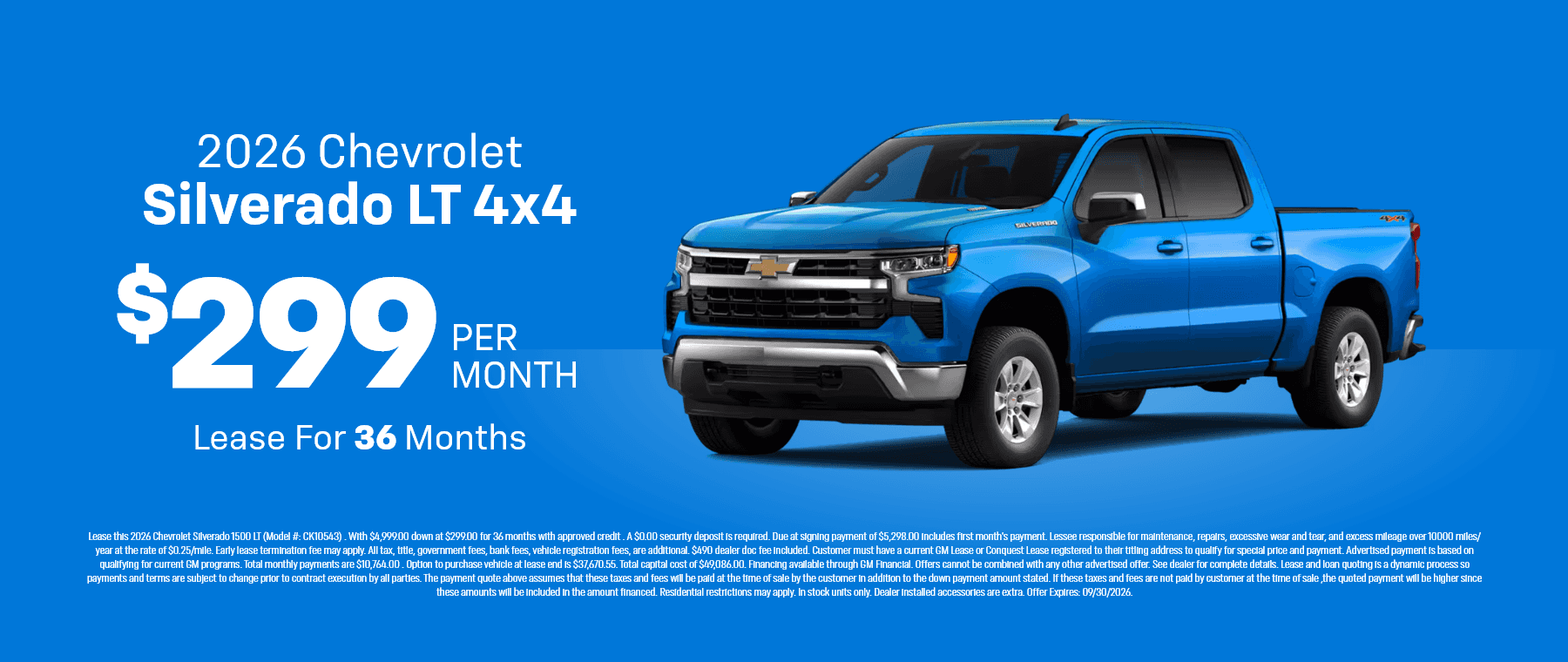 Silverado LT Offer