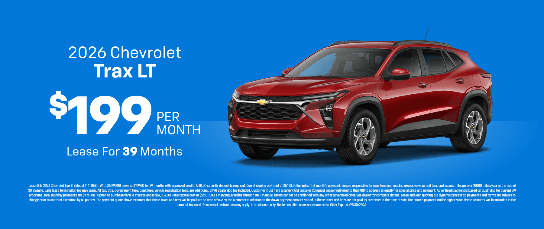 Trax Lease Special