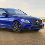 Blue Mercedes-Benz C-Class