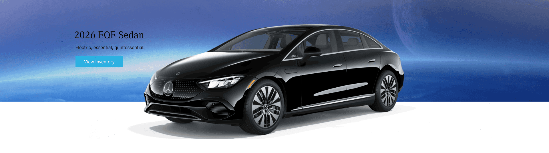 Image of a black 2026 Mercedes-Benz EQE Sedan