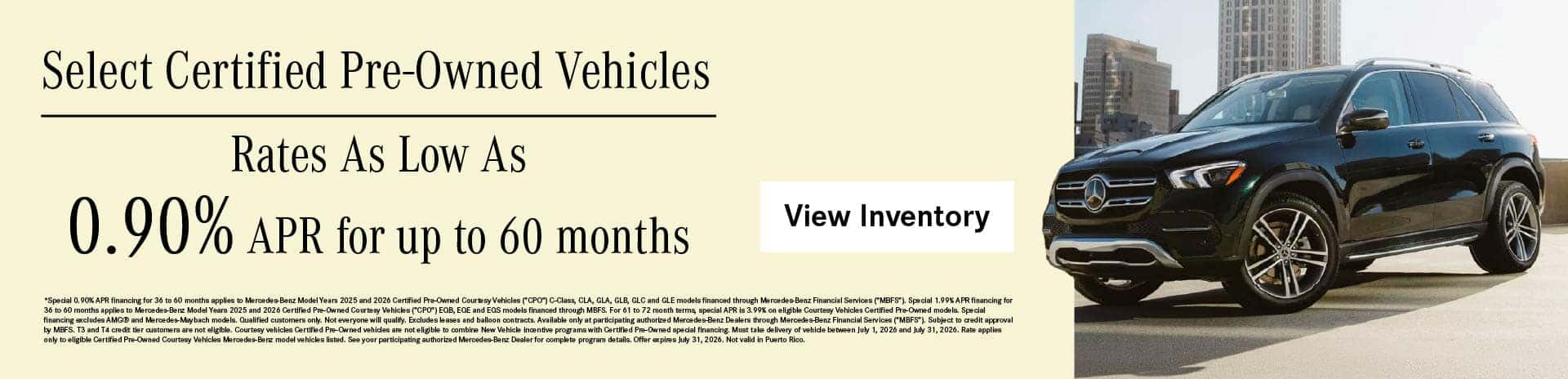 0.90% APR for CPO