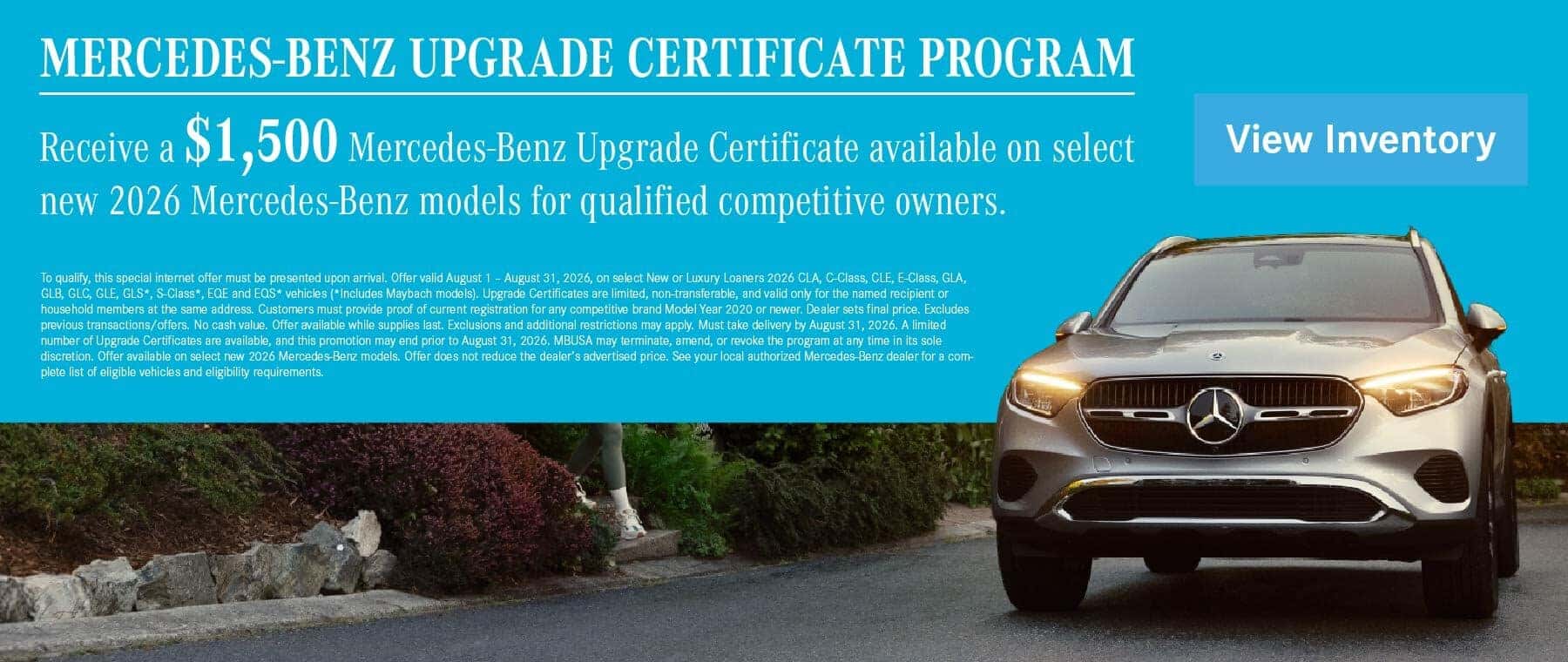 Mercedes-Benz Upgrade Certificate Program