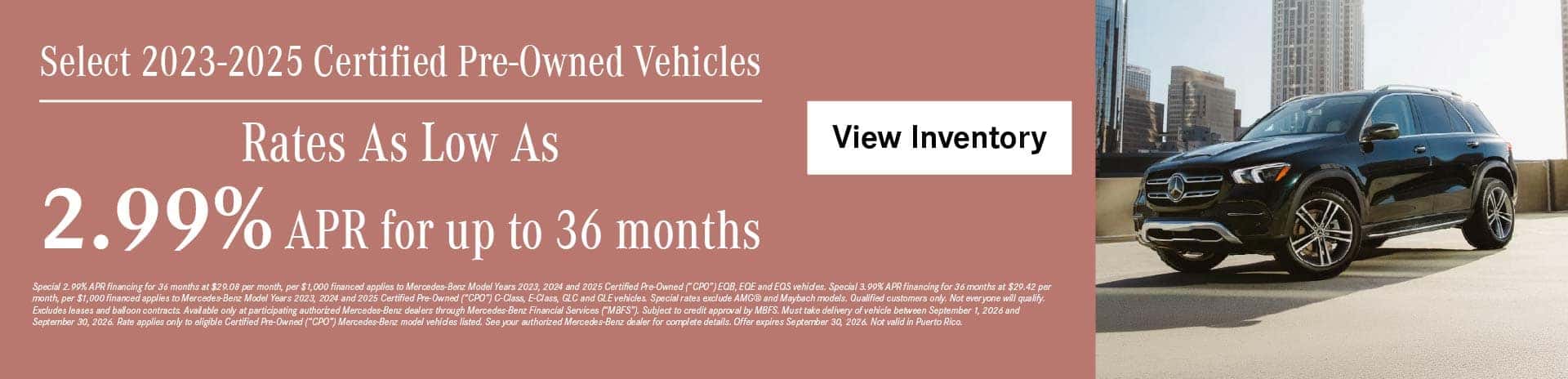 CPO APR offer