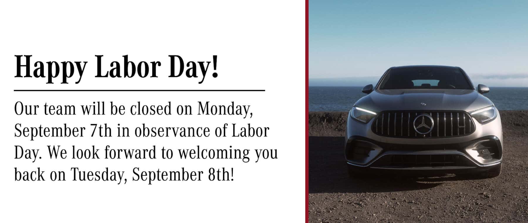 Closed Labor Day