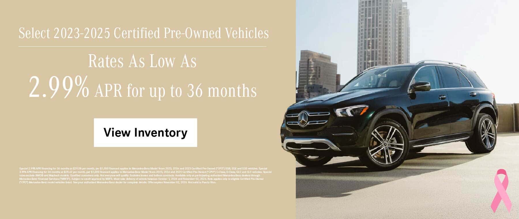 Select Certified Pre-Owned Mercedes-Benz Vehicles