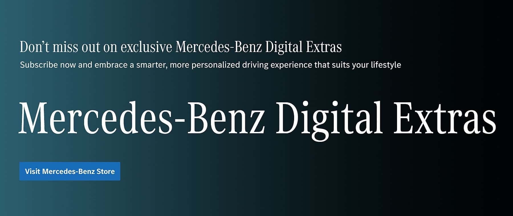 Mercedes-Benz Digital Extras promo