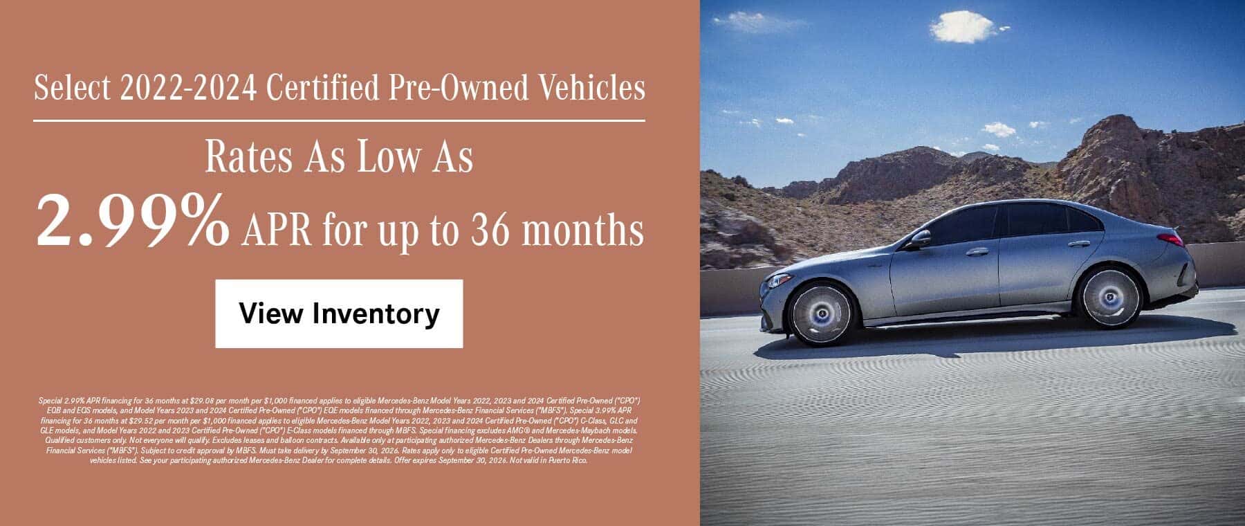 Rates As Low As 2.99% APR for up to 36 months