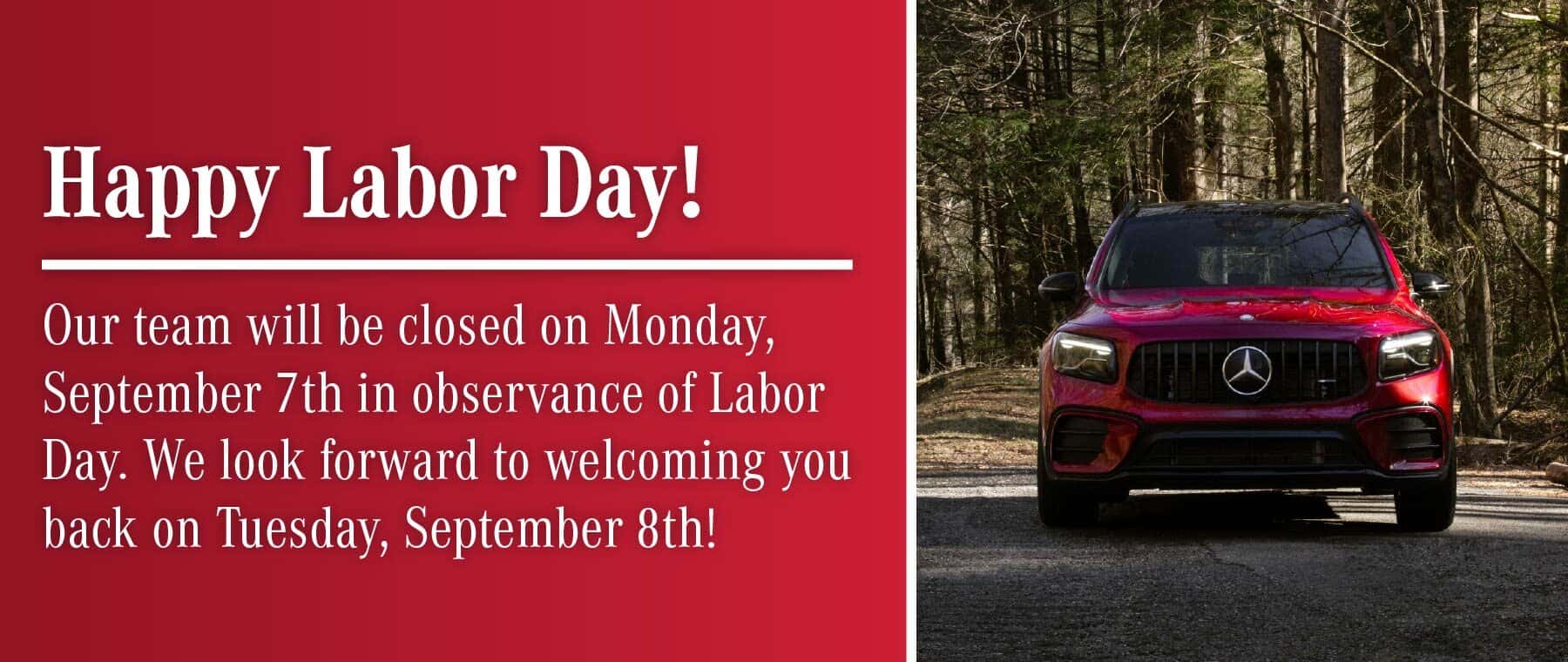 Closed Labor Day
