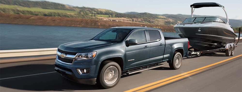 2020 Chevrolet Colorado Towing a Boat