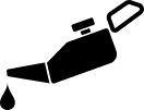 A graphic of an oil change canister