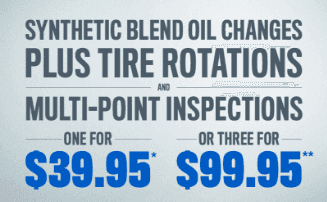 oil change, tire rotation, inspection