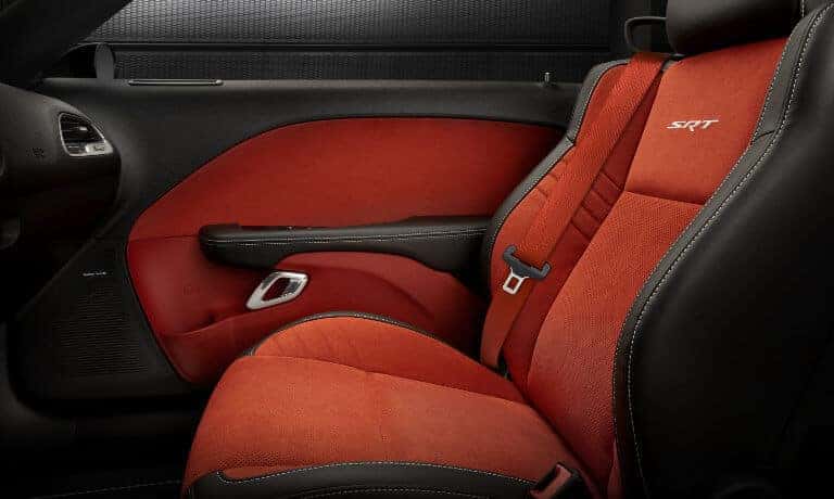 2019 Red Dodge Challenger interior