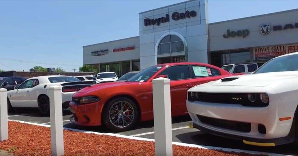 Royal Gate Late 2000's Chrysler Dodge Jeep Ram Dealership Front