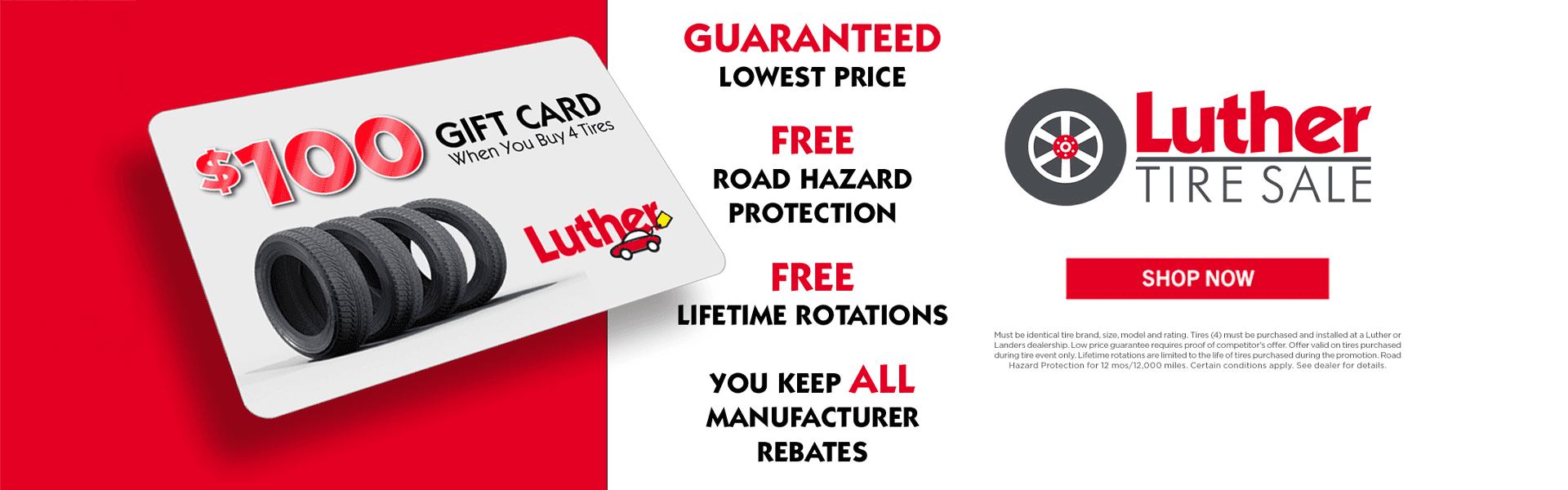 Luther Tire Sale