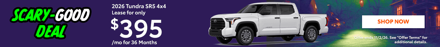 2026 Tundra SR5 4X4 Subtext: Lease for only $395/mo for 36 Months