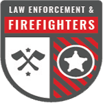 Law Enforcement and Firefighters badge