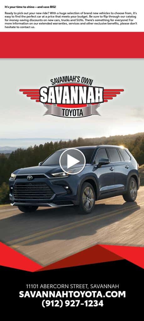 Savannah Toyota's Specials Catalog Savannah GA | Near Hinesville
