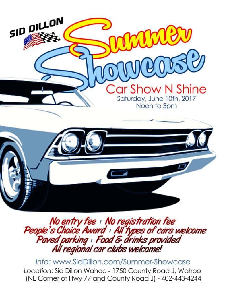 Sid Dillon Fremont Ne >> Summer Showcase Auto Show N Shine at Sid Dillon Wahoo | Sid Dillon Auto Group Sid Dillon Fremont Ne >> Summer Showcase Auto Show N Shine at Sid Dillon Wahoo | Sid Dillon Auto Group