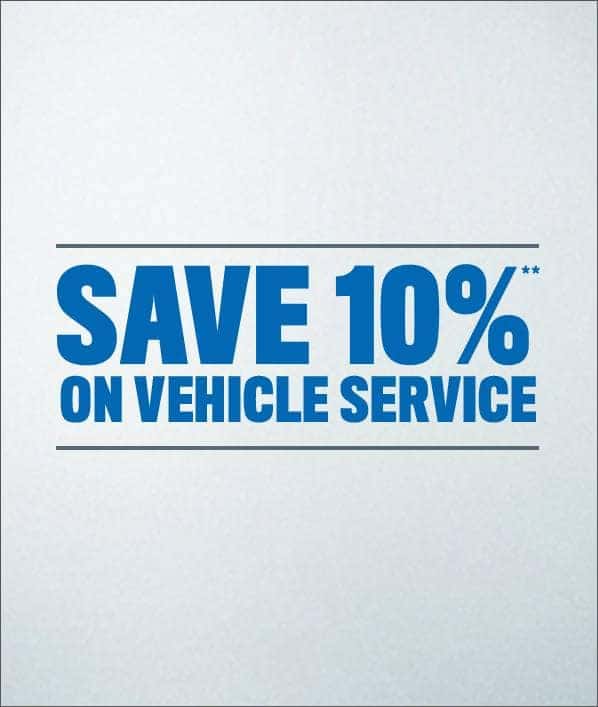 Save 10% on vehicle service