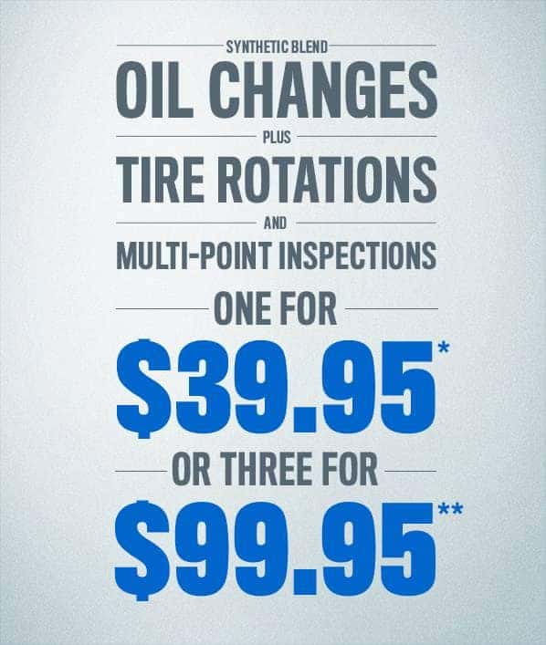 Oil change special