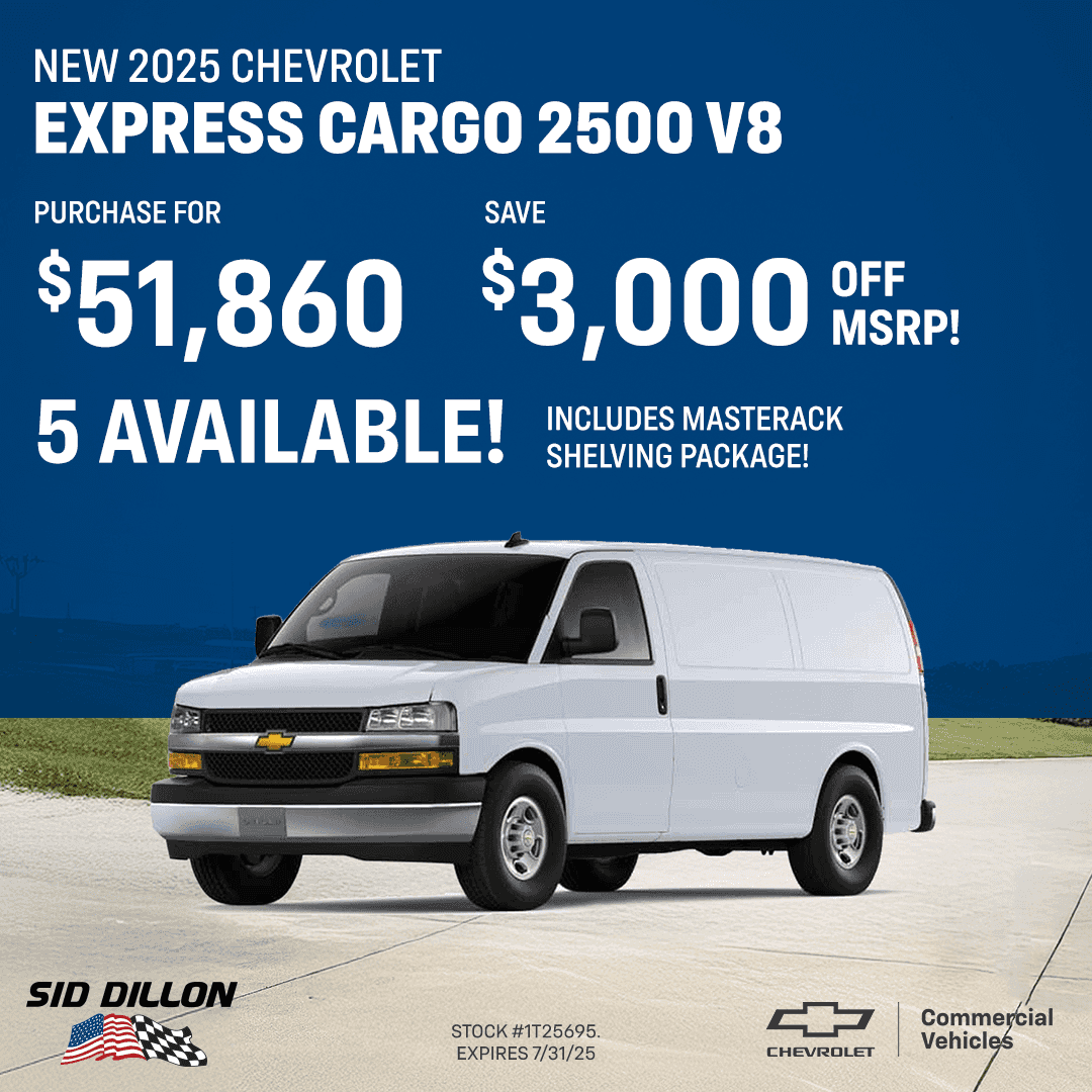 2025 Chevrolet Express Cargo 2500 V8 offer