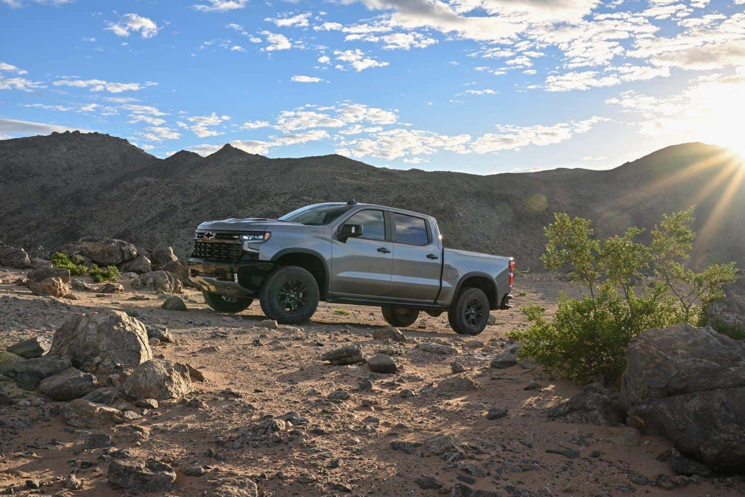 Chevrolet Silverado ZR2 exterior three-quarter view highlighting styling and stance