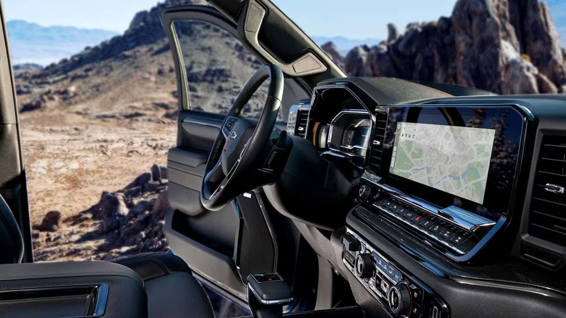 2026 Silverado 1500 cabin with premium audio system