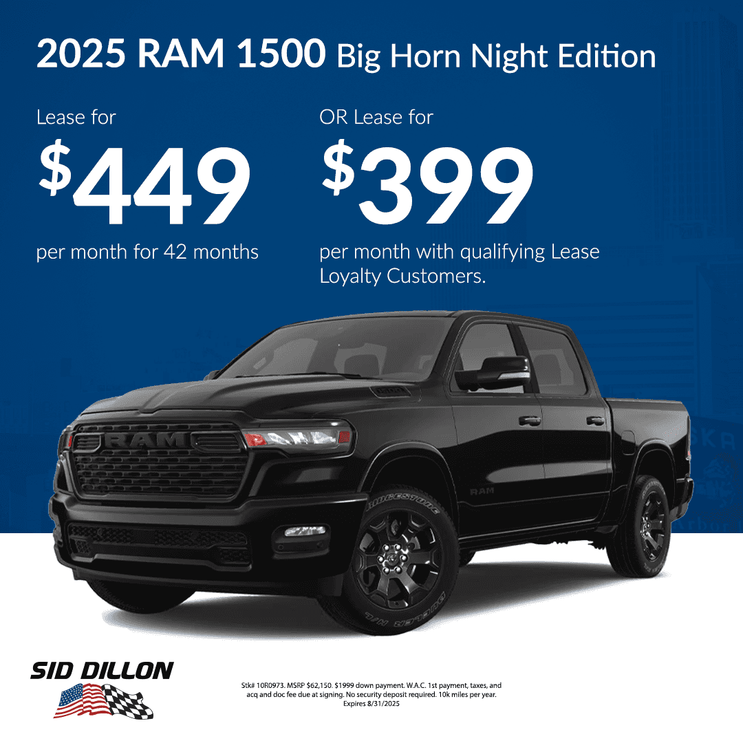 2025 RAM 1500 Big Horn Night Edition offer