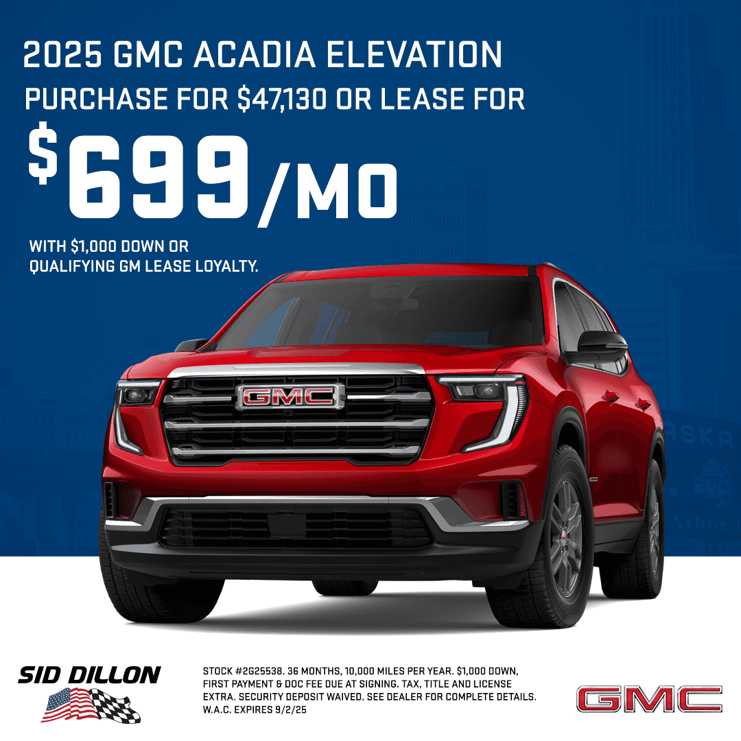 2025 GMC Acadia Elevation offer