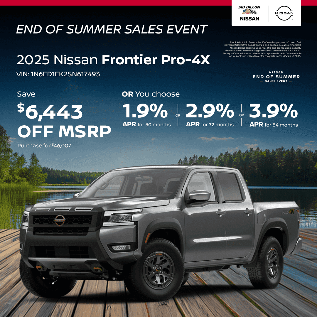 2025 Nissan Frontier Pro-4X offer