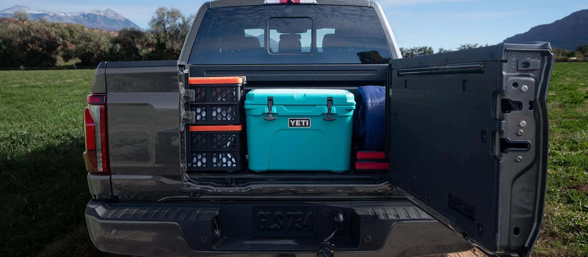 F-150 Pro Access tailgate open