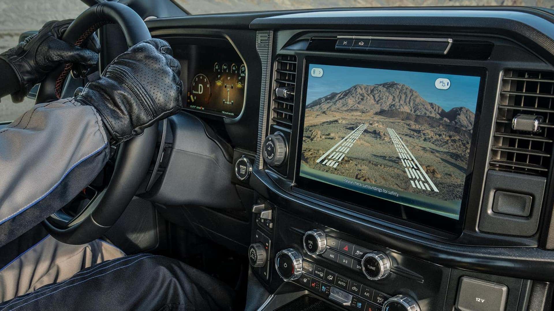 F-150 camera views and parking assist display