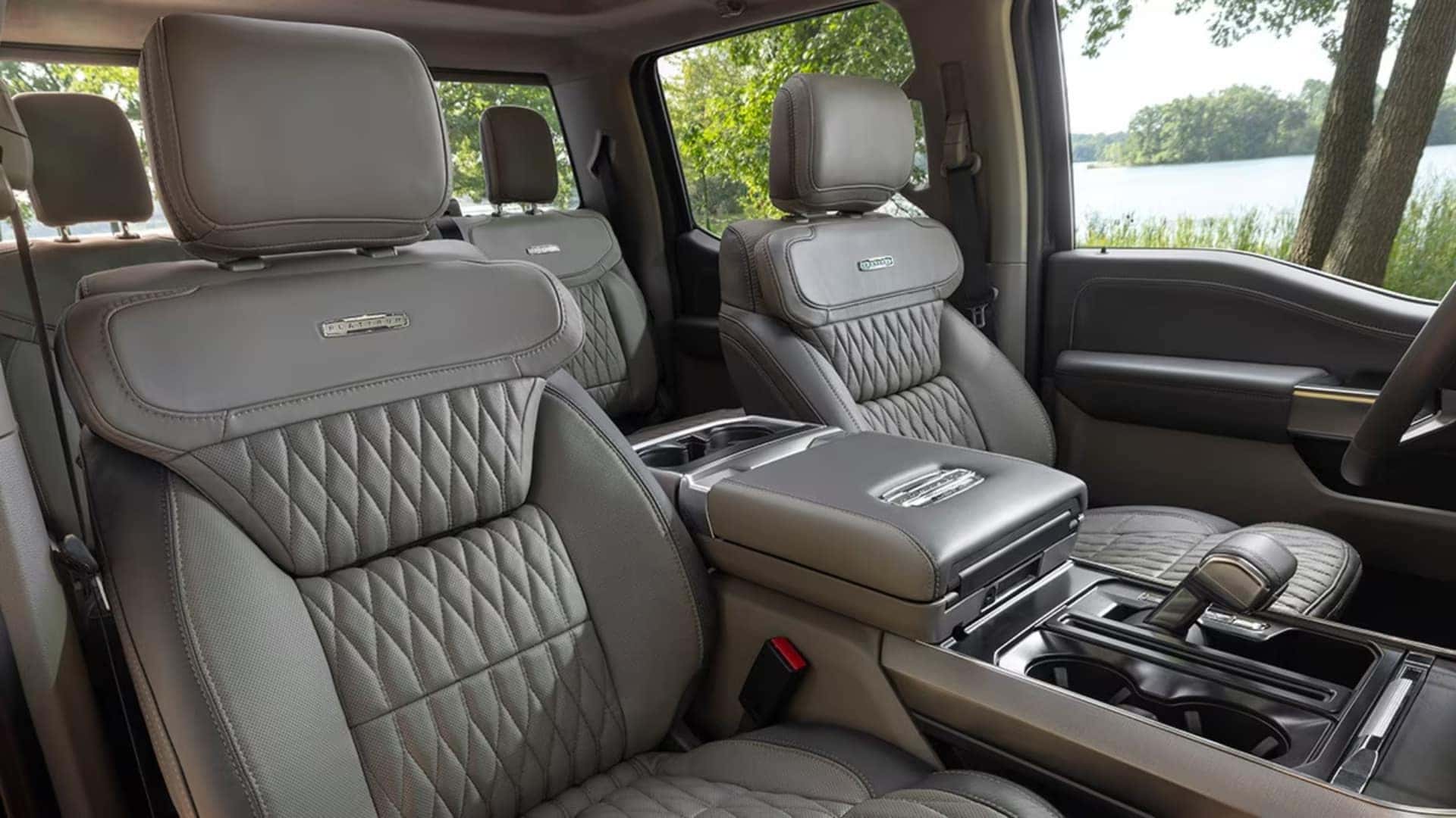 F-150 easy-clean surfaces and all-weather liners