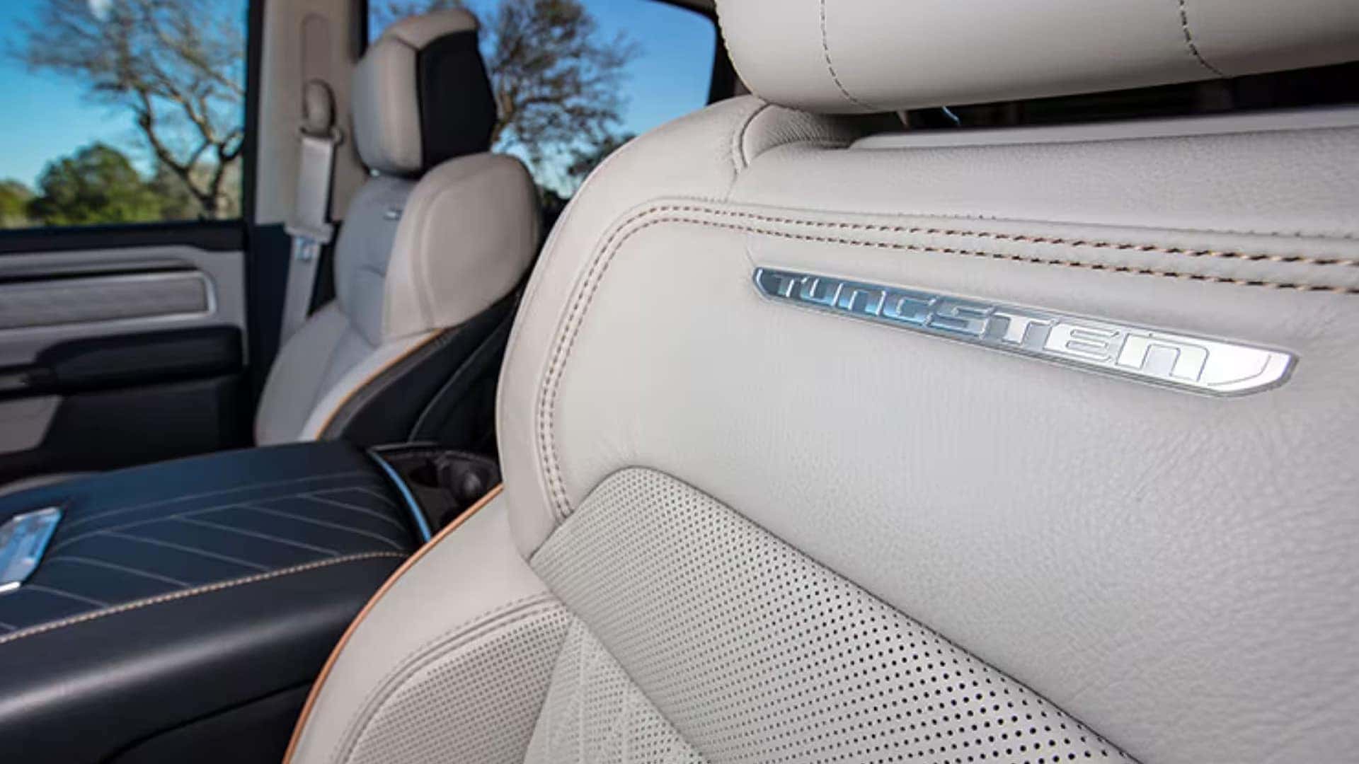 RAM 1500 front seats with massage and rear seat legroom