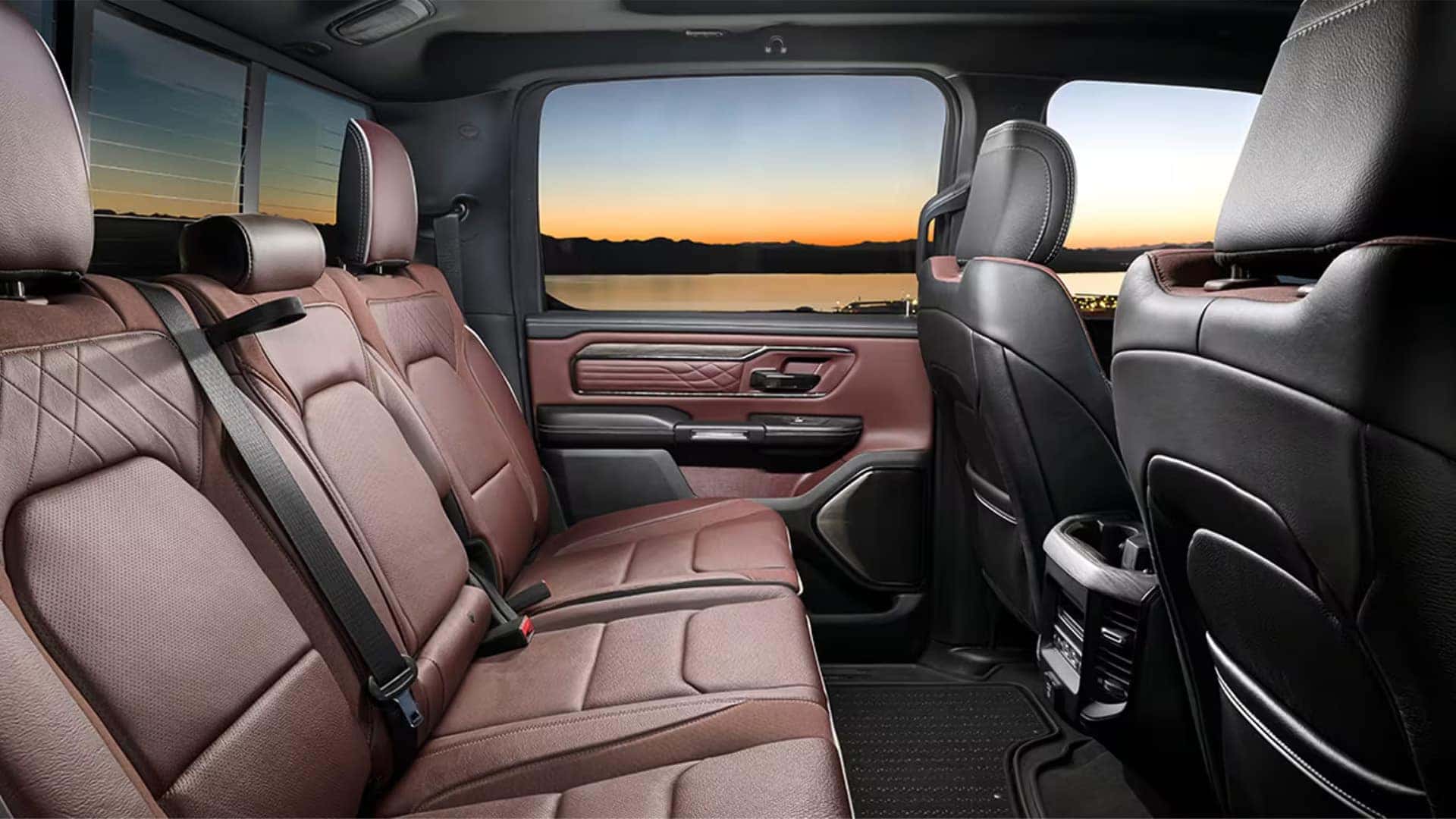RAM 1500 interior space and rear legroom