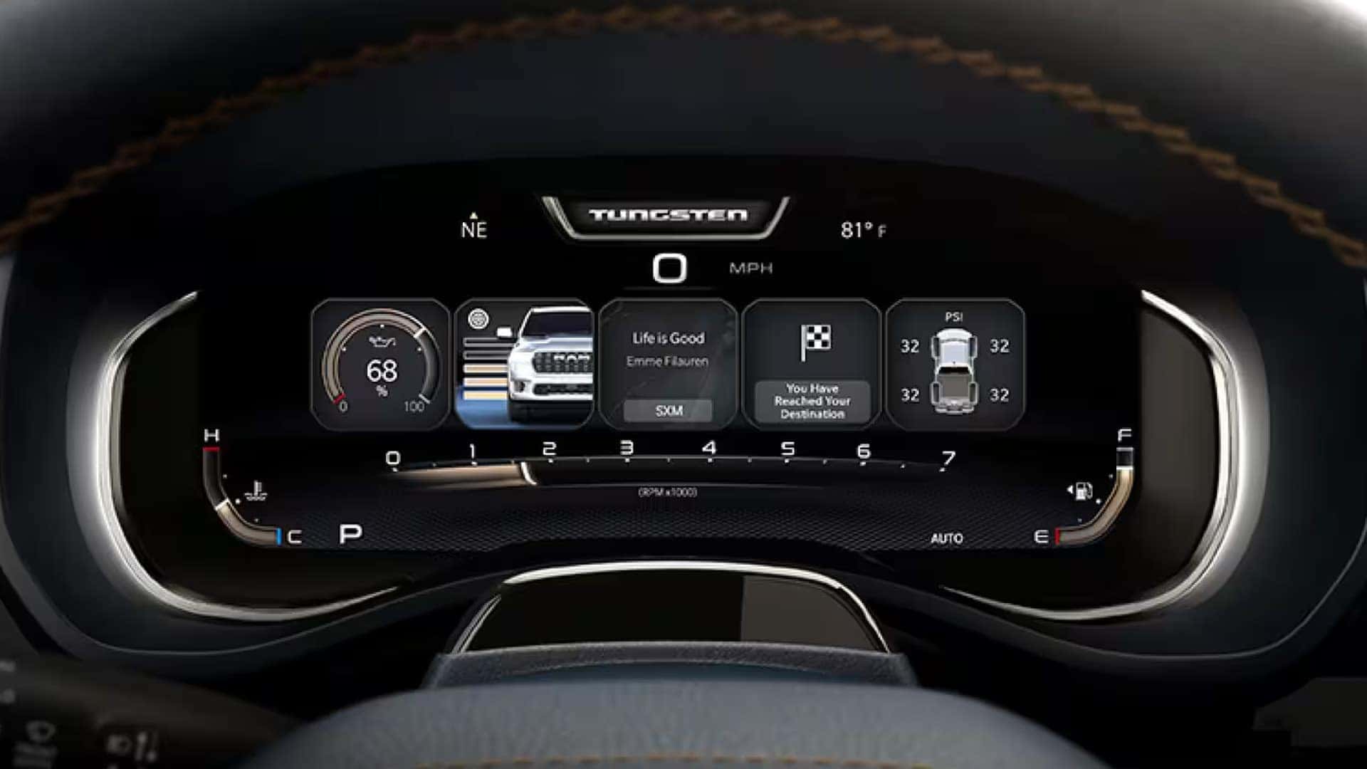 Ram 1500 technology snapshot graphic