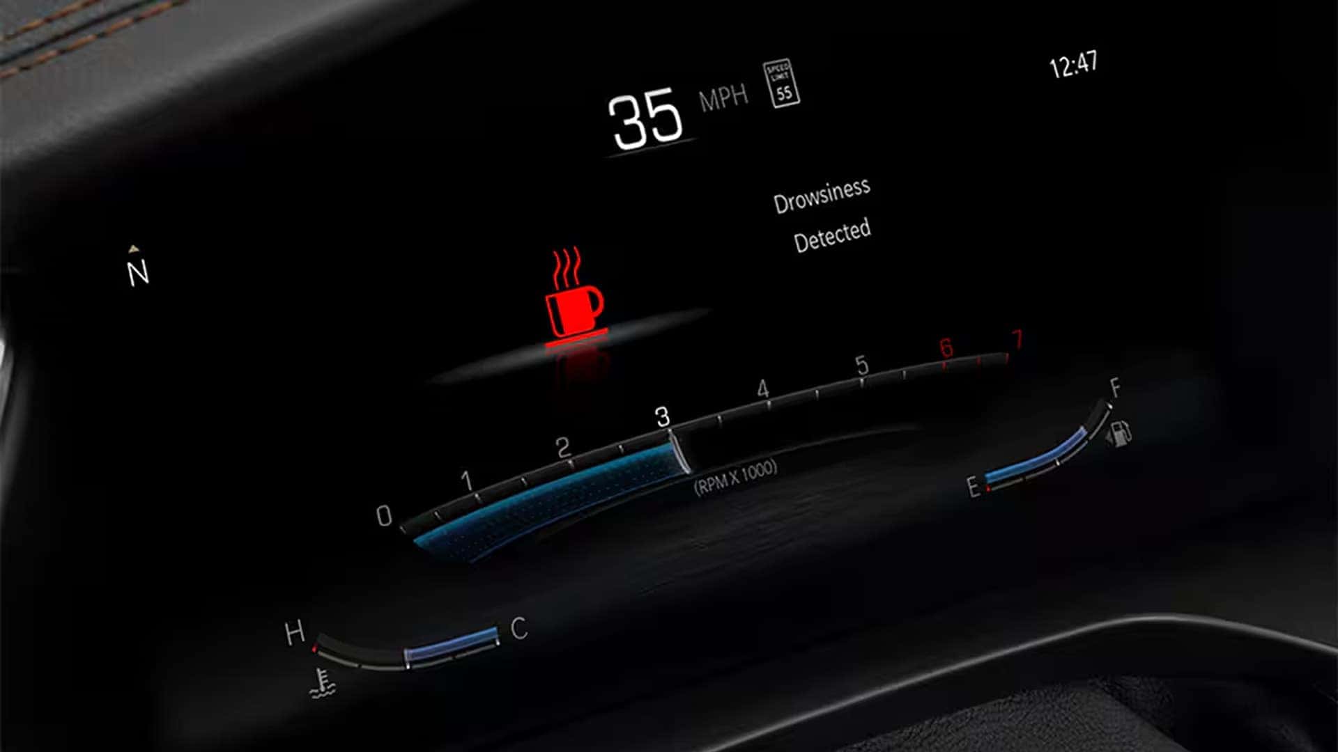 Jeep Grand Cherokee technology snapshot graphic with touchscreens and driver assistance icons