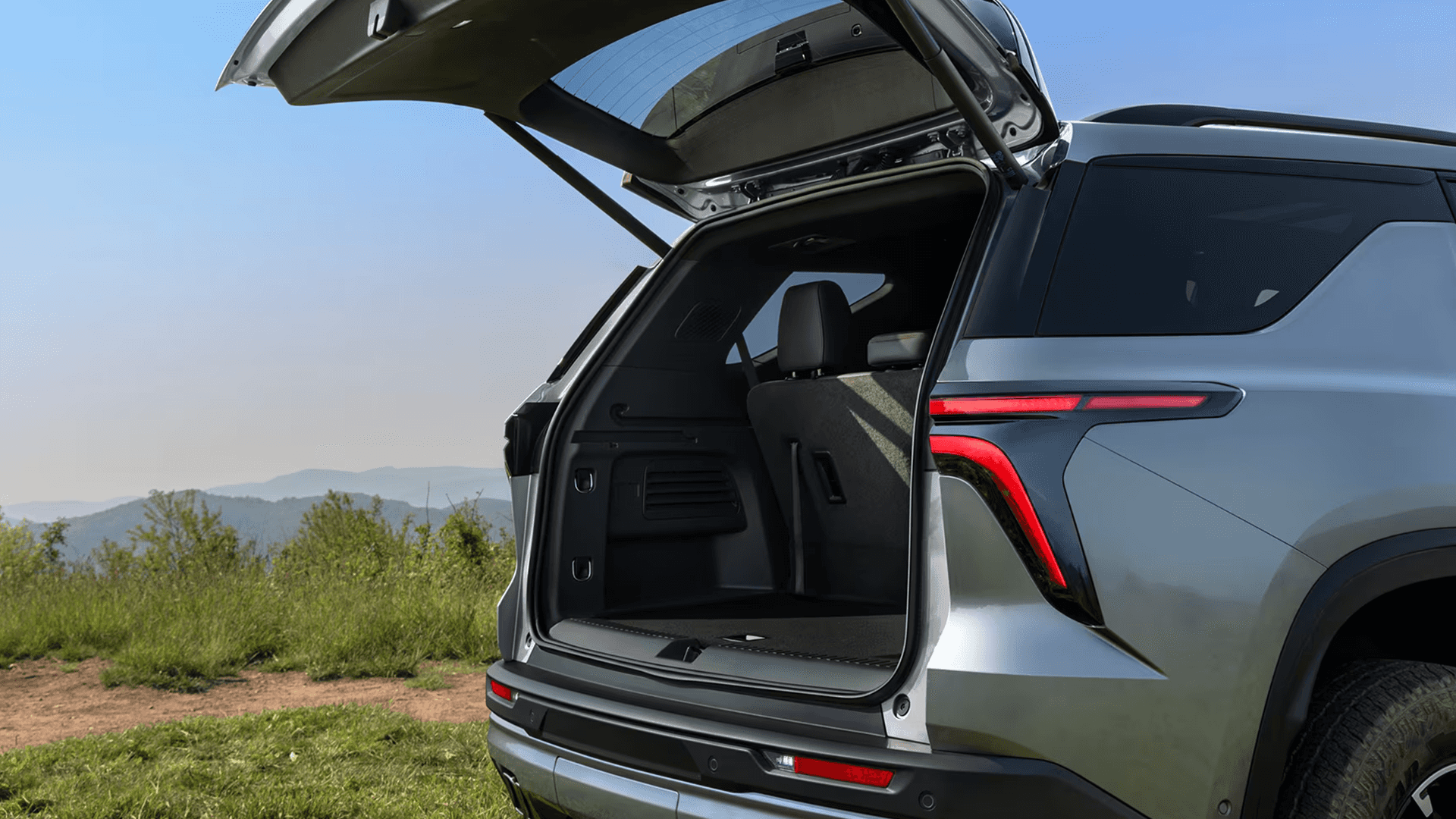 2026 Chevy Traverse AutoSense Power Liftgate in use