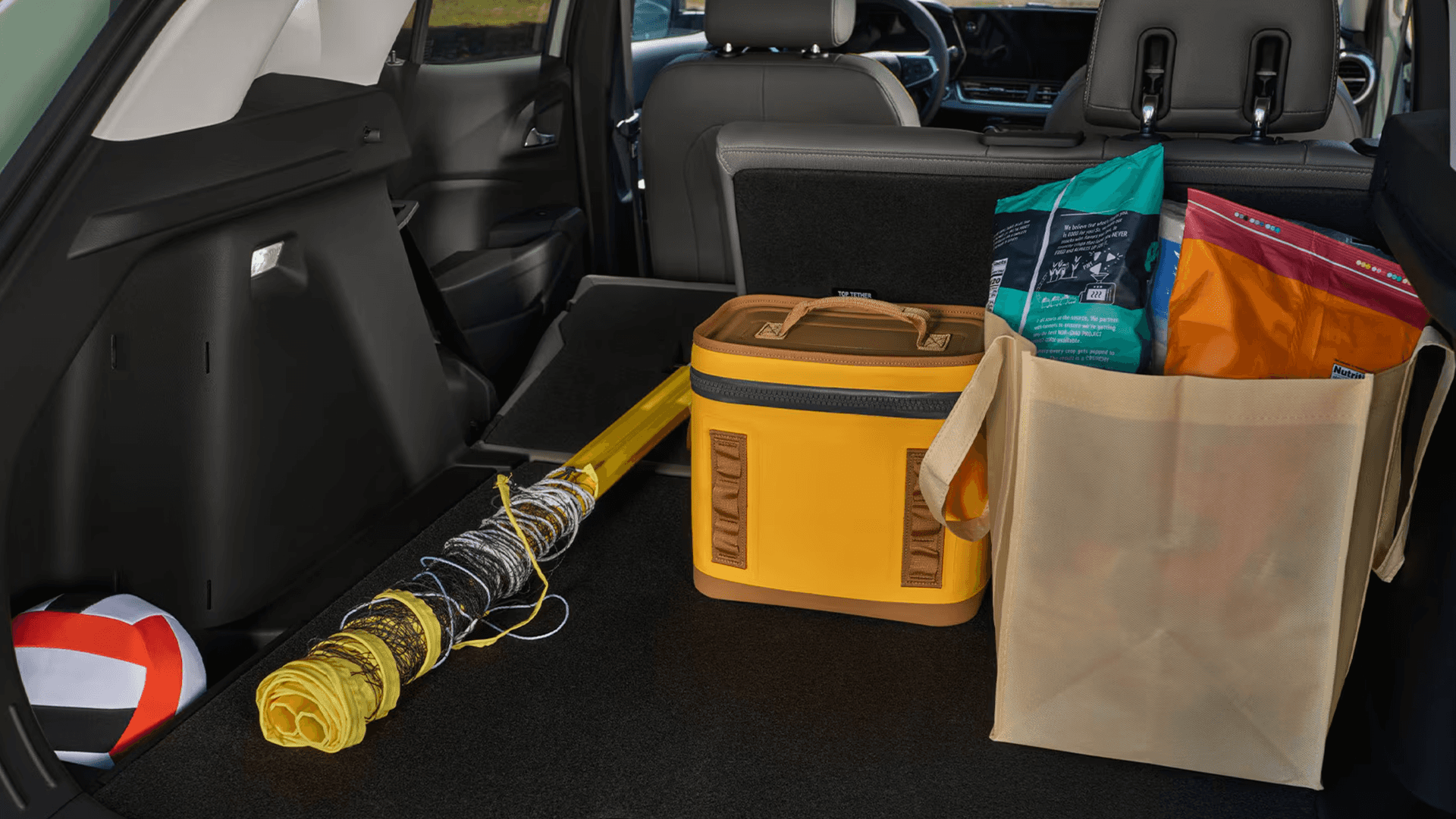 2026 Chevy Trax storage and cargo area with split-folding rear seat