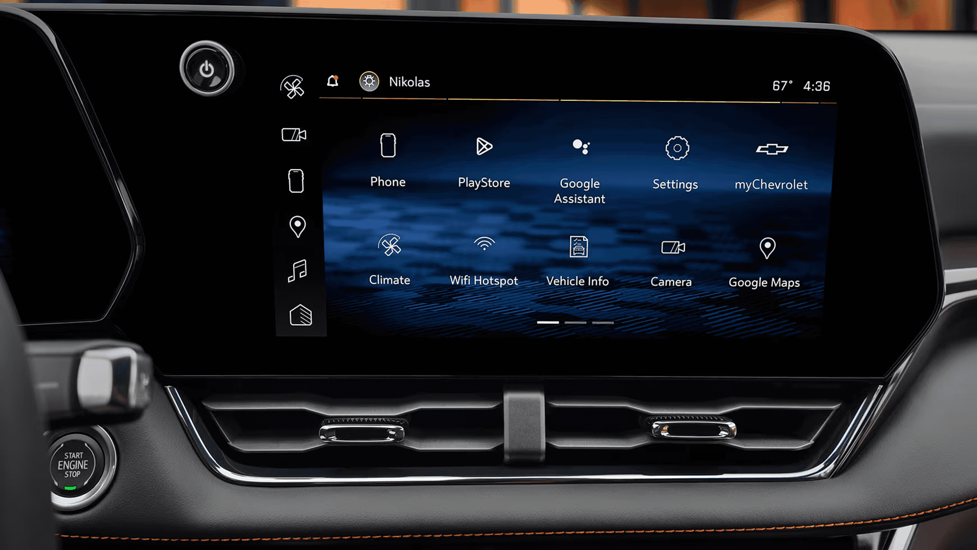 2026 Chevy Equinox connectivity features on center touchscreen