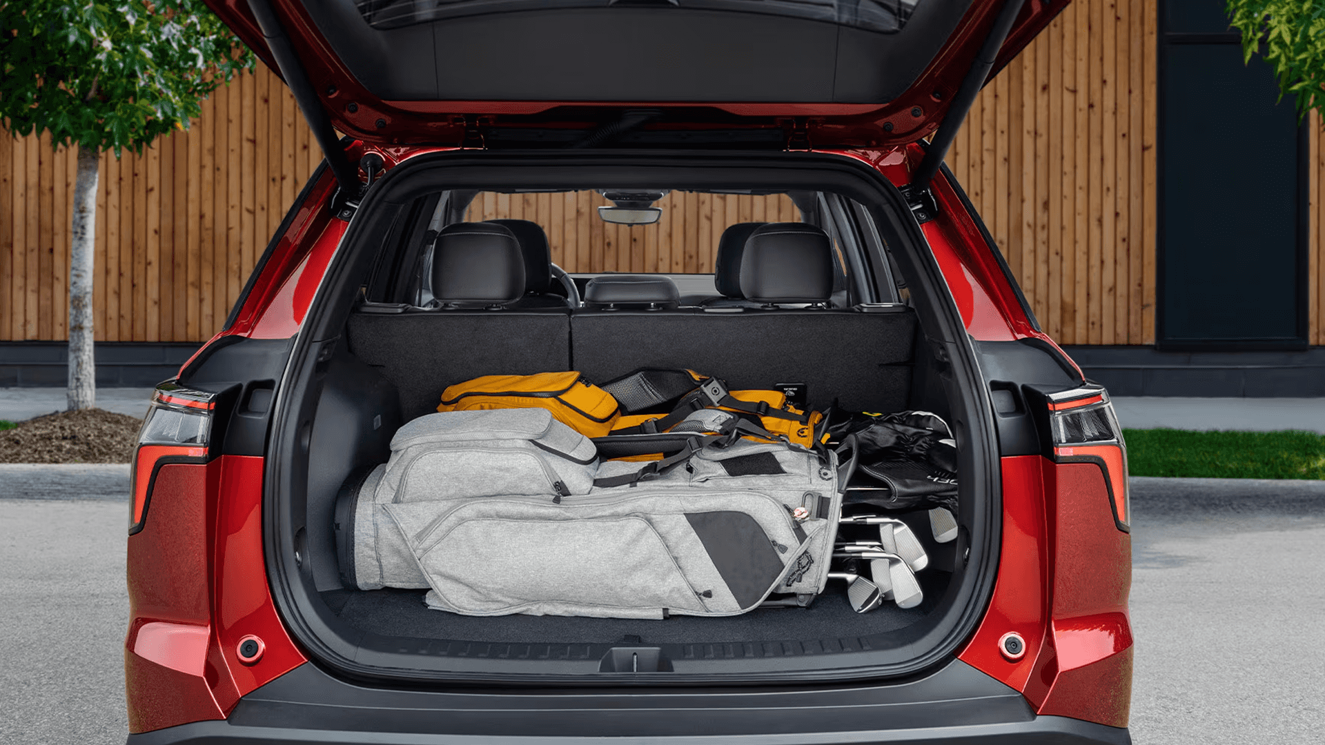 2026 Chevy Equinox cargo area with available power liftgate